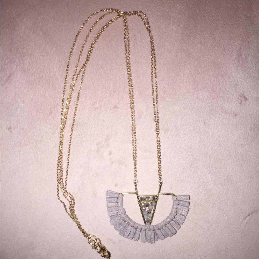 Lizard Thicket Grey Statement Necklace - image 2